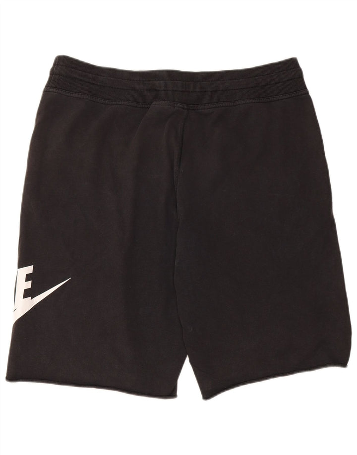 Nike Herren-Sportshorts mit Grafik, groß, aus schwarzer Baumwolle