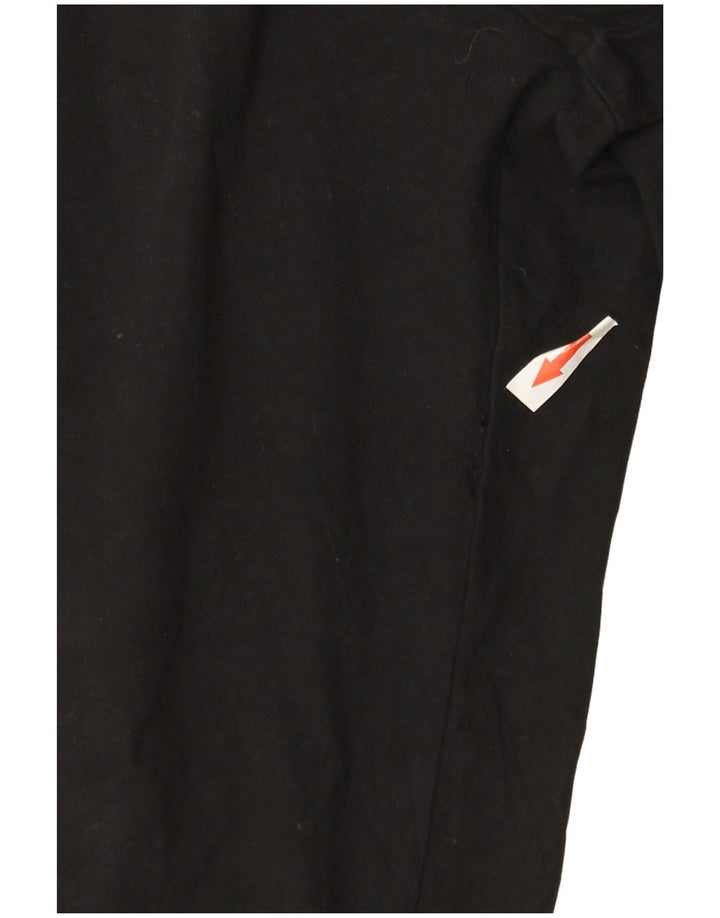 Marks & Spencer Damen Crop Leggings UK 16 Large Schwarze Baumwolle