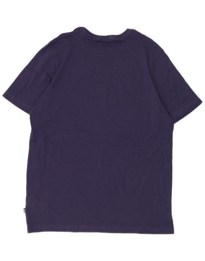 Puma Herren T-Shirt Top Large Marineblau Baumwolle