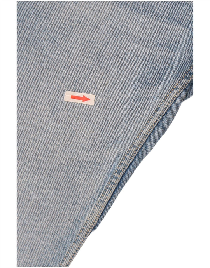 Zara Damen Crop Bootcut Jeans EU 38 Small W28 L25 Blau