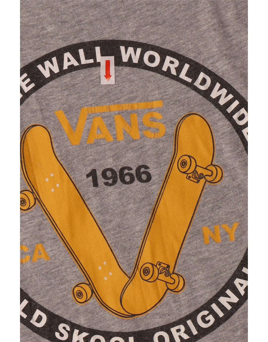 Vans Jungen-T-Shirt mit klassischer Passform, Grafik, 12–13 Jahre, Größe L, Grau, Baumwolle