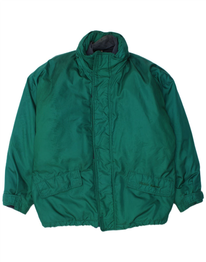 Colmar Herren-Jacke mit Kapuze, lockere Passform, gepolstert, IT 48, mittelgrün, Polyamid