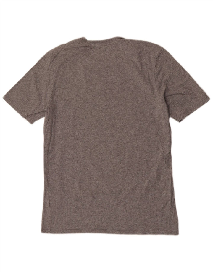 Nike Herren Athletic Cut Graphic T-Shirt-Oberteil aus mittelgrauer Baumwolle