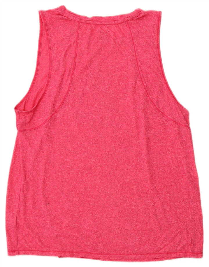REEBOK Damen Graphic Vest Top UK 14 Large Pink