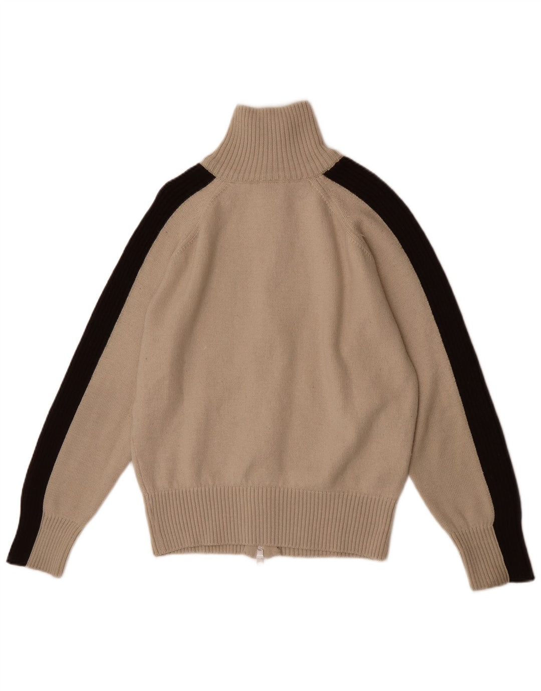 Puma Herren-Strickjacke, groß, Beige, Farbblock
