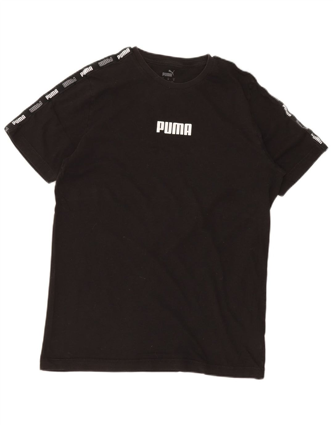 PUMA Herren Grafik T-Shirt Top Medium Schwarz Baumwolle