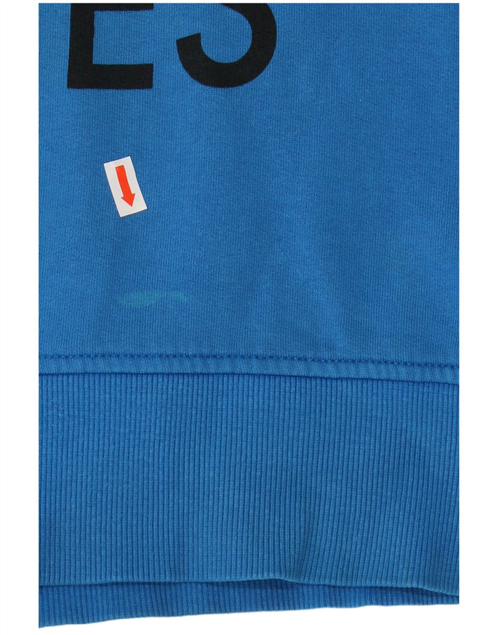 JACK & JONES Herren Graphic Hoodie Pullover XL Blaue Baumwolle