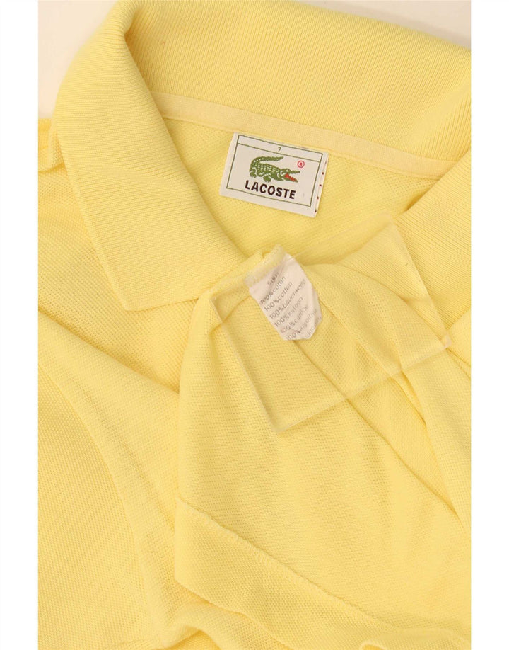 Lacoste Herren Poloshirt Größe 7 2XL Gelbe Baumwolle