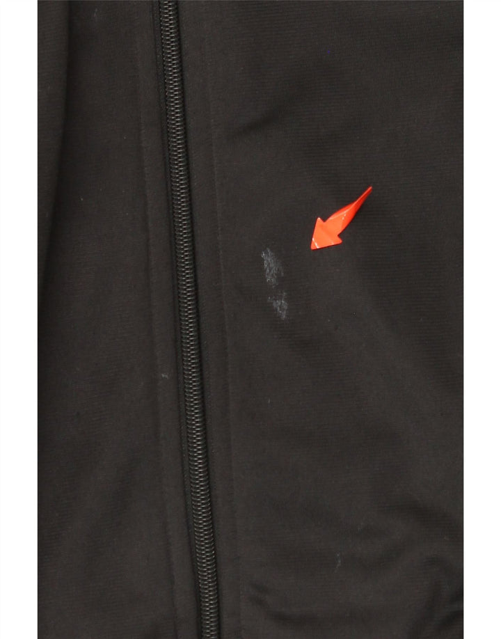 REEBOK Herren-Trainingsanzugoberteil mit Grafik, Mittelschwarzes Polyester