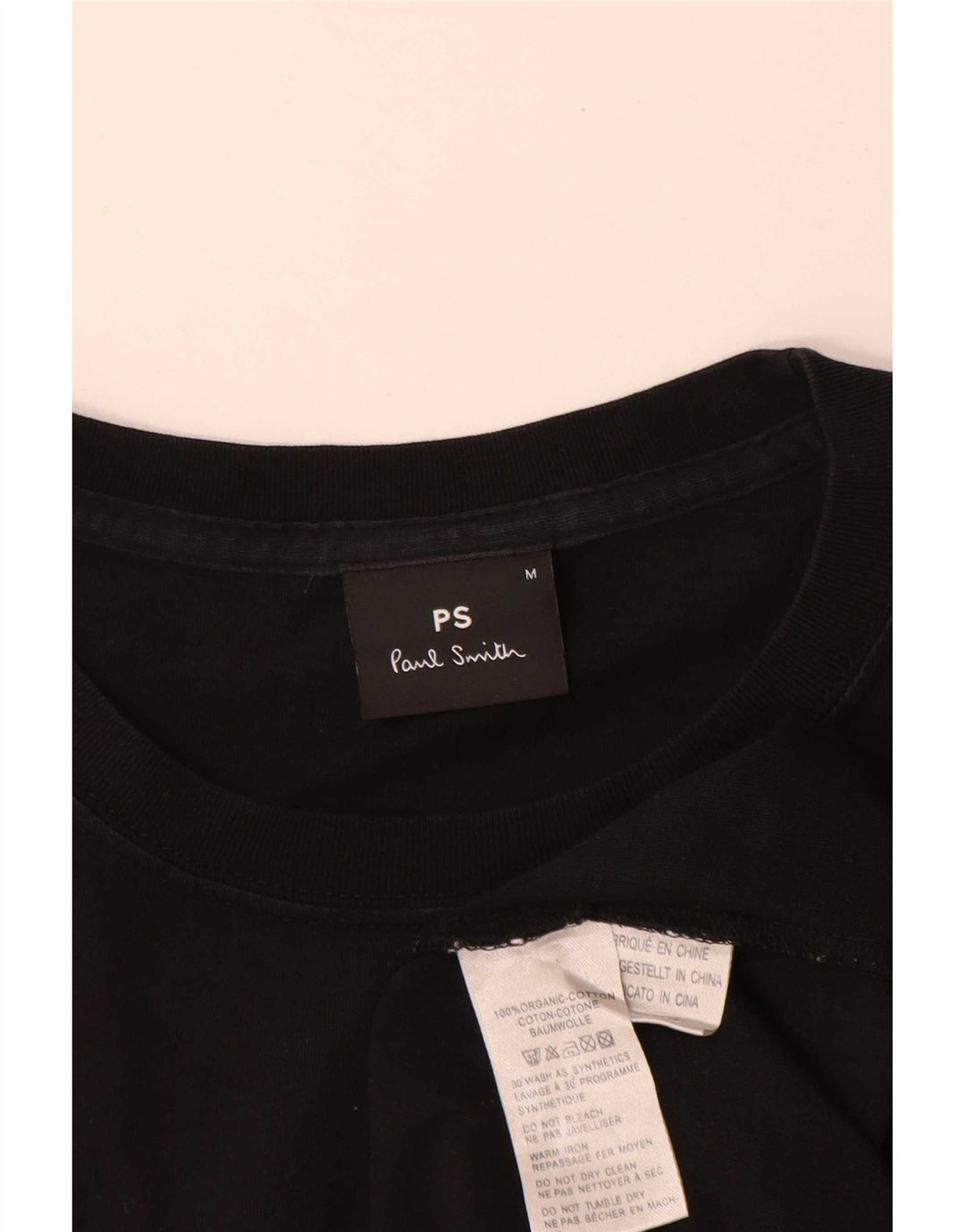 Paul Smith Herren T-Shirt Top Medium Schwarz Baumwolle