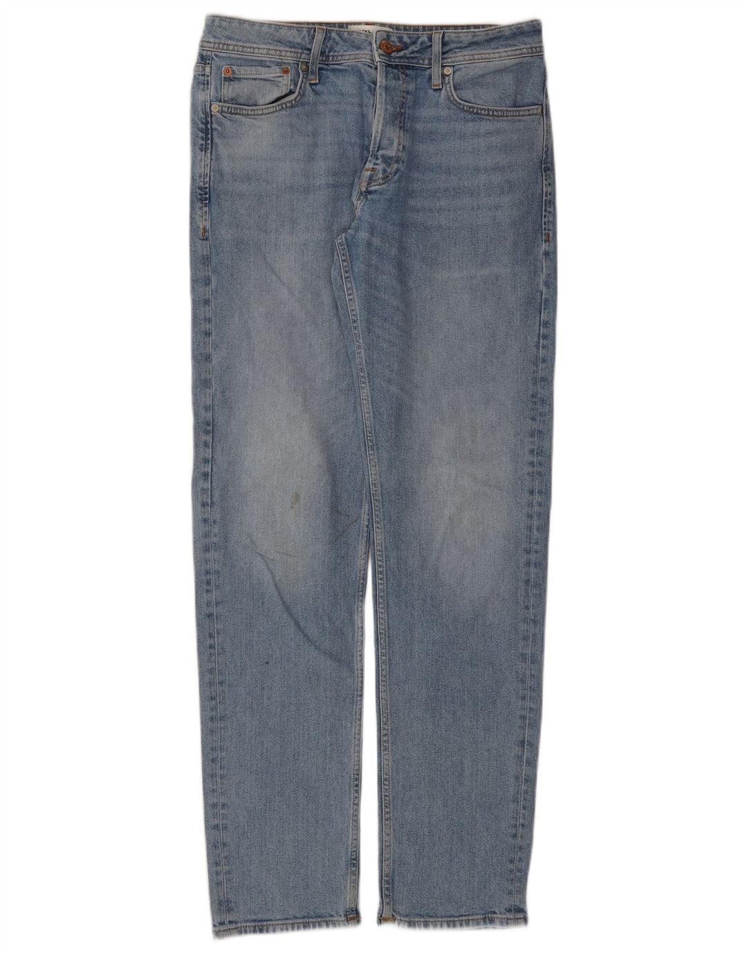 Jack & Jones Herren Straight Jeans W31 L34 Blaue Baumwolle
