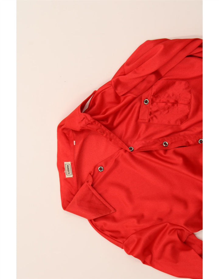 CASSERA Mens Shirt Size 40 Medium Red Vintage Cassera and Second-Hand Cassera from Messina Hembry 