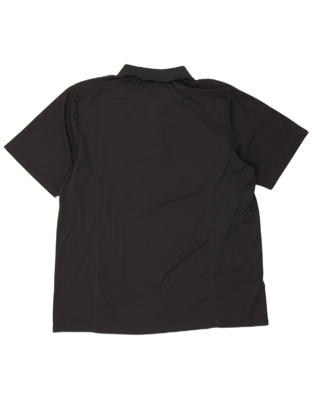 Nike Herren-Poloshirt UK 47/48 2XL Schwarzes Colourblock-Polyester