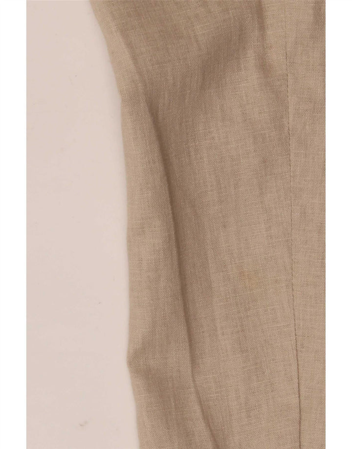 Marks & Spencer Damen-Blazer mit 5 Knöpfen, Gr. 10, Größe S, Beige, Leinen