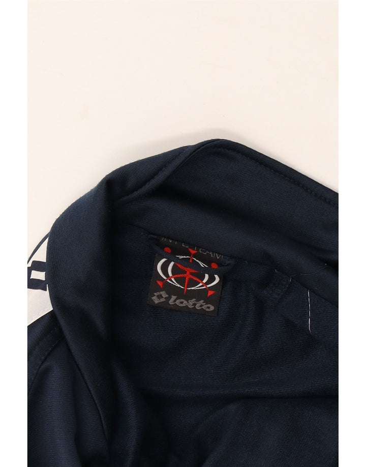 LOTTO Herren-Trainingsanzugoberteil mit Grafik, XL, Marineblau, Farbblock