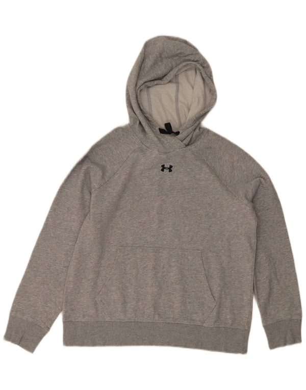 Under Armour Damen Loose Fit Hoodie Pullover UK 10 Small Grau