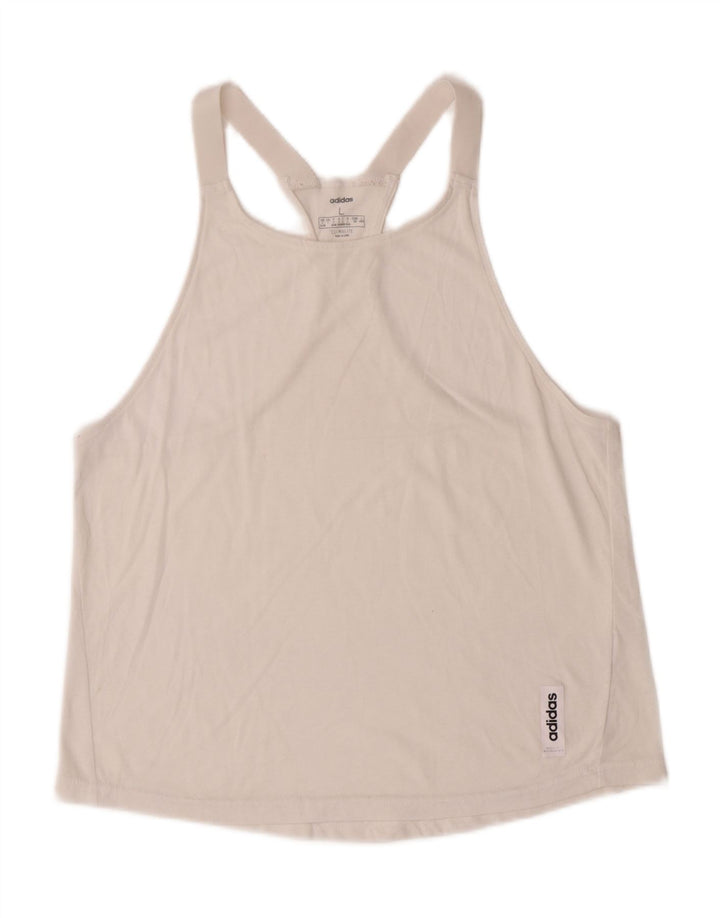 ADIDAS Womens Climalite Vest Top UK 16/18 Large White