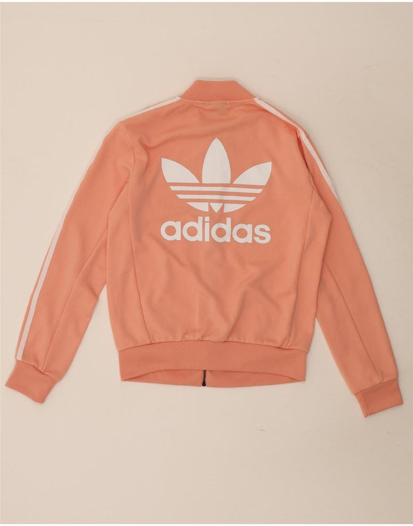 Adidas Damen Grafik-Trainingsanzug-Oberteiljacke UK 8 Small Pink Polyester