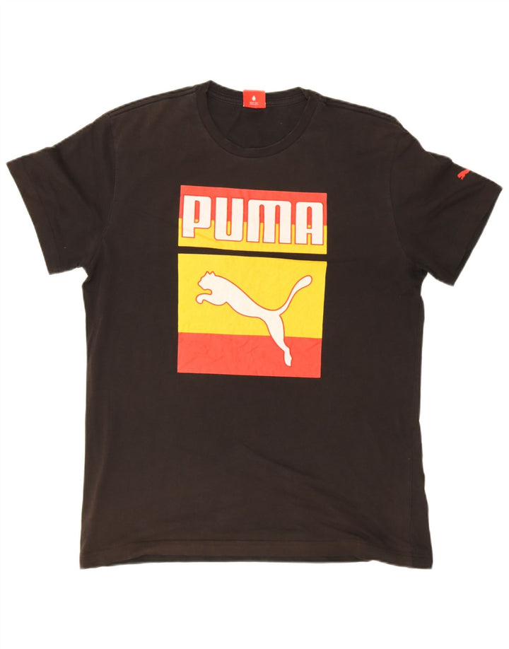 Puma Herren T-Shirt mit Grafik, Größe L, Schwarz