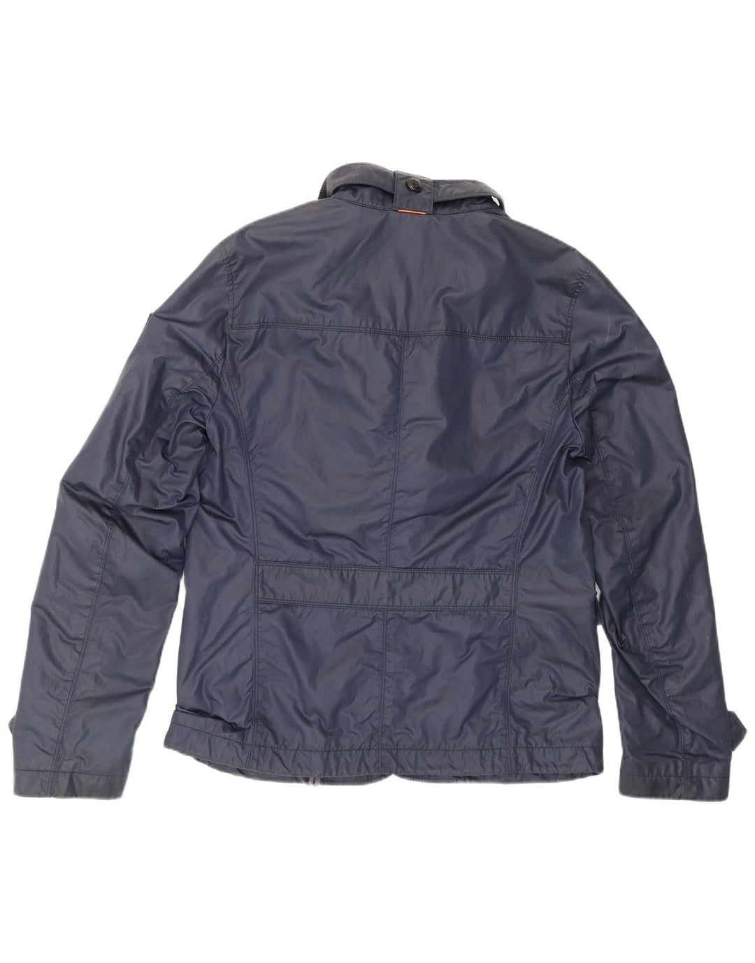 Hugo Boss Herren-Utility-Jacke EU 50, große marineblaue Baumwolle