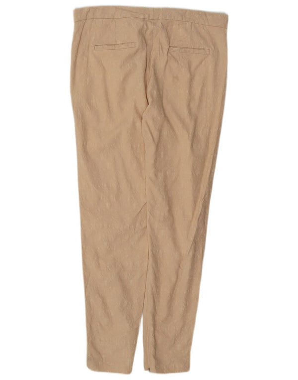 Zara Tapered Chino-Hose für Damen, mittelgroß, W28, L28, beige Viskose