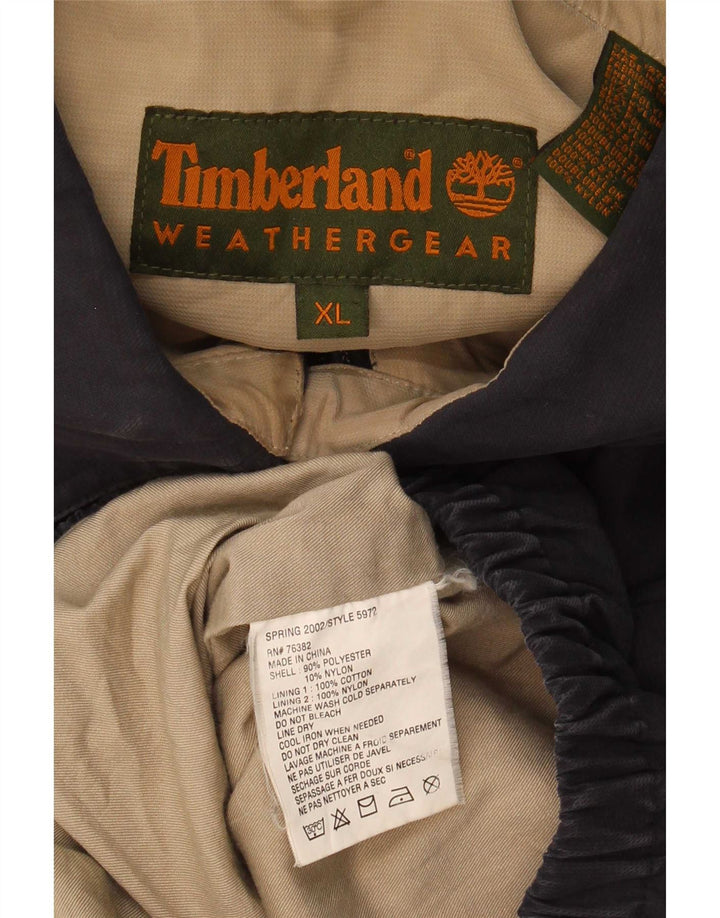 Timberland Herren Bomberjacke UK 42 XL Marineblau Polyester