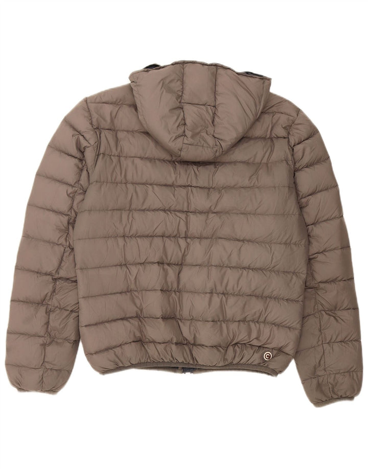 Colmar Damen Wattierte Jacke mit Kapuze IT 44 Mittelgraues Polyester