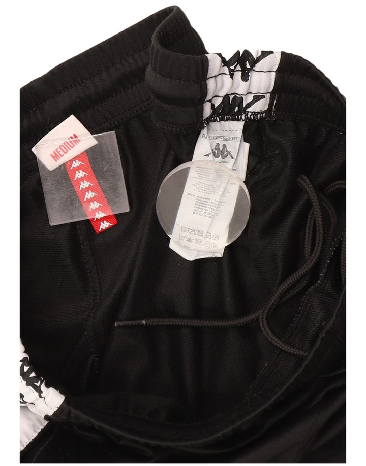 Kappa Herren-Trainingshose mit Grafik, Mittelschwarz, Farbblock-Polyester