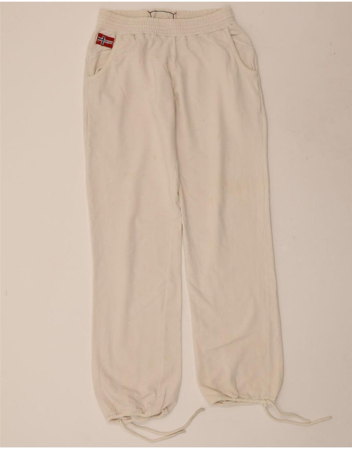 NAPAPIJRI Damen-Trainingsanzug mit Grafik, Jogginghose, UK 12, Mittelweiß