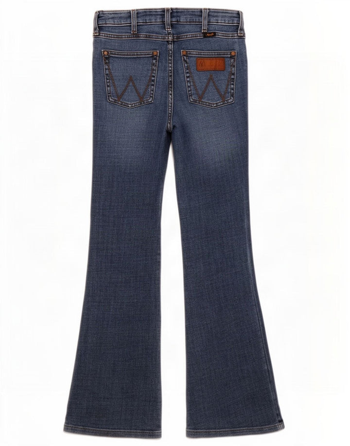 Wrangler Damen Schlagjeans W27 L31 Blaue Baumwolle
