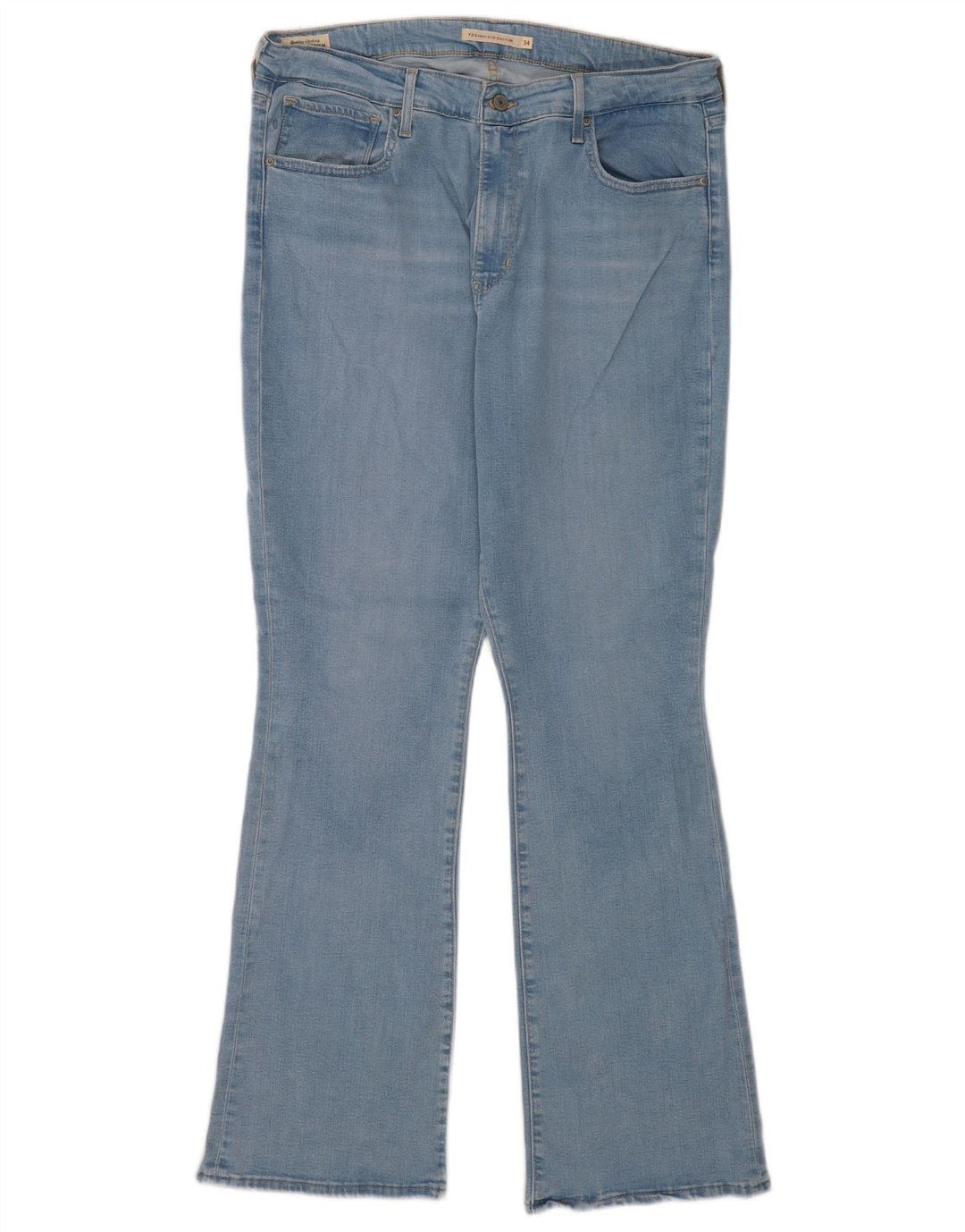 Levi's Damen 725 Bootcut-Jeans mit hohem Bund, W34 L32, blaues Lyocell