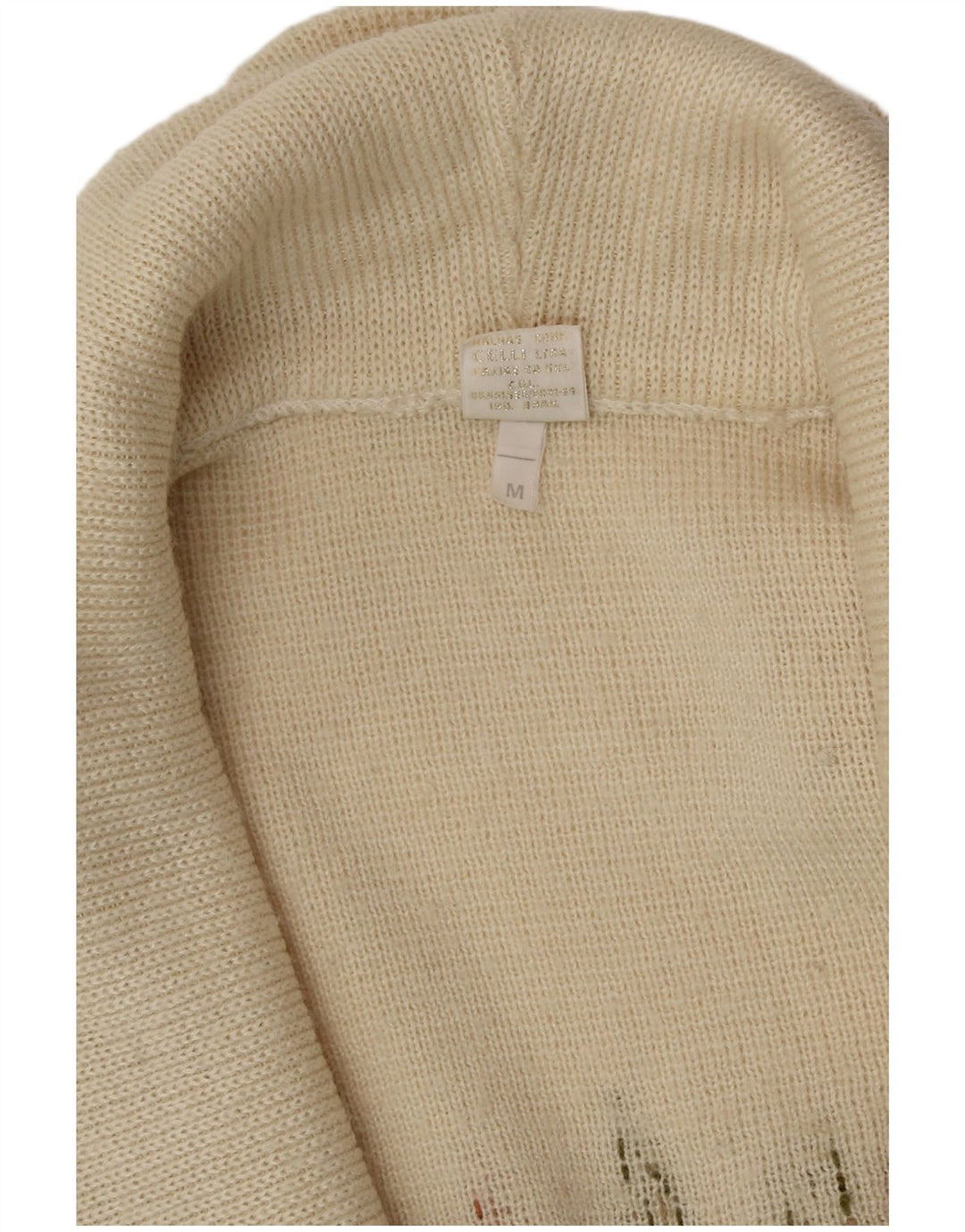 CELLINI Womens Oversized Cardigan Sweater UK 14 Medium Off White Floral