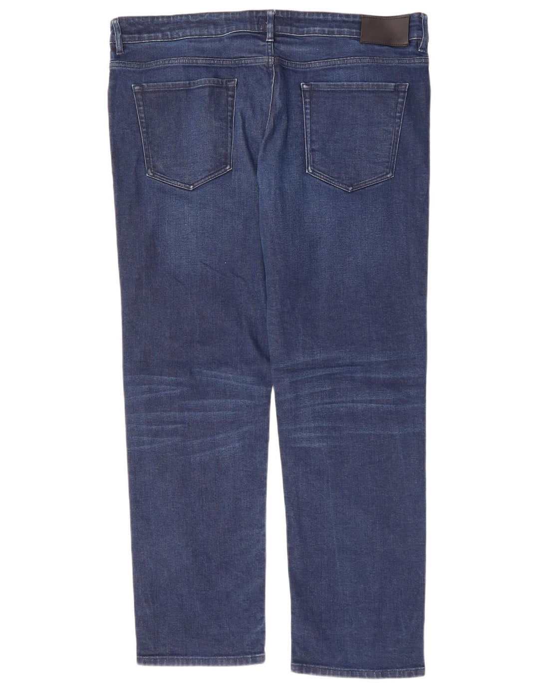 HUGO BOSS Herren Straight Jeans W40 L32 Blaue Baumwolle