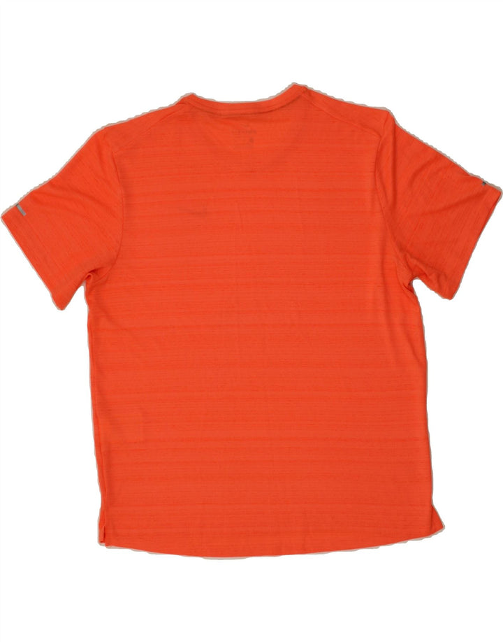 NIKE Womens Dri Fit T-Shirt Top UK 14 Medium Orange Flecked Polyester Vintage Nike and Second-Hand Nike from Messina Hembry 