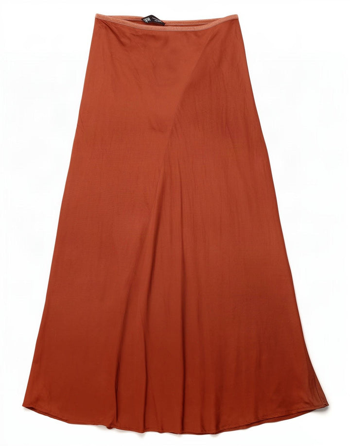 Zara Damen A-Linien-Rock Medium W30 Braun