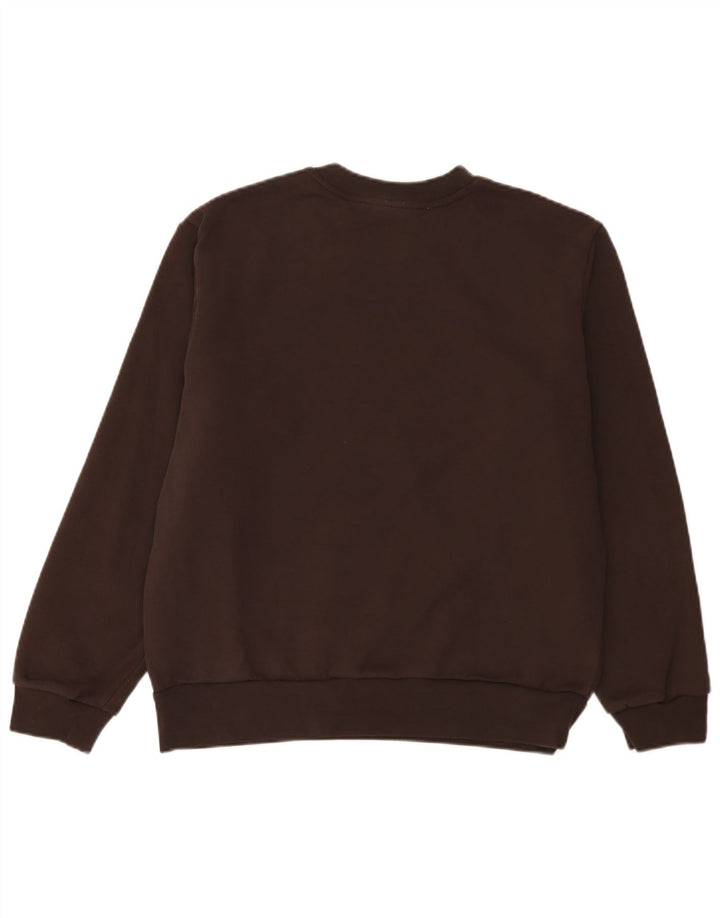Lacoste Herren-Sweatshirt mit klassischer Passform, Größe 5, große braune Baumwolle