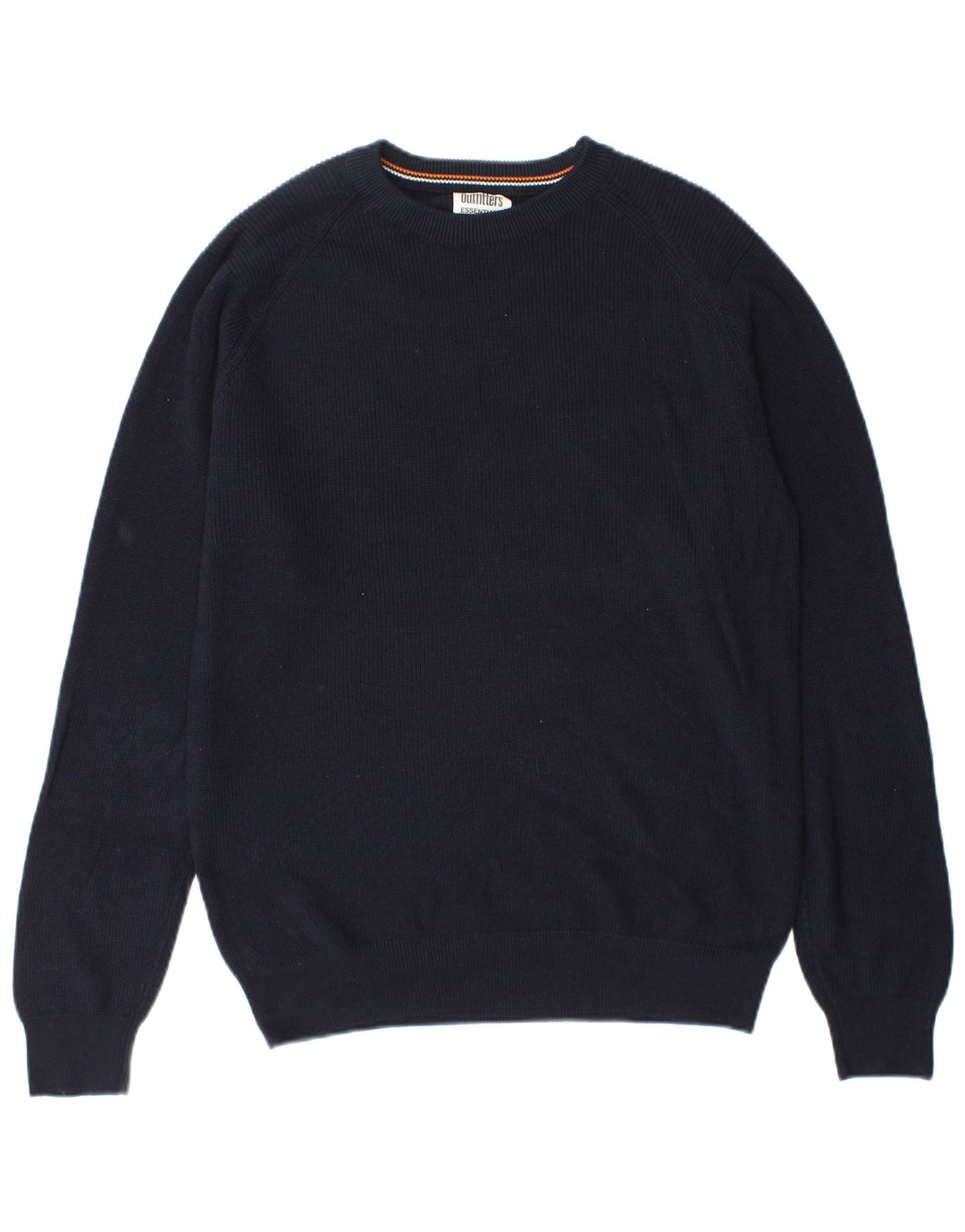 Essentials Herren-Pullover mit Rundhalsausschnitt, groß, marineblau, Baumwolle