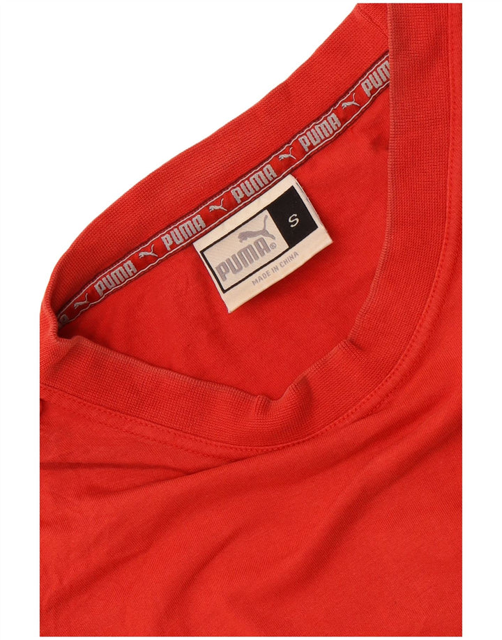 Puma Herren Grafik-Weste-Top, klein, rote Baumwolle