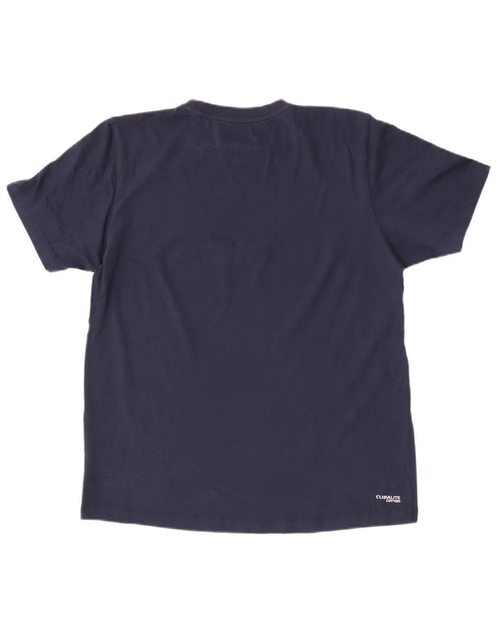 Adidas Herren-T-Shirt mit Grafik, mittelgroß, marineblau, Baumwolle