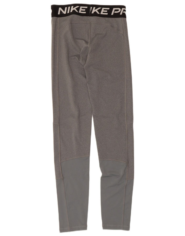 NIKE Dri Fit Grafik-Leggings für Mädchen, 13–14 Jahre, XL, Grau, Farbblock