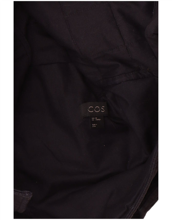 Cos Damen Steppjacke EU 40 Mittelmarineblaue Baumwolle