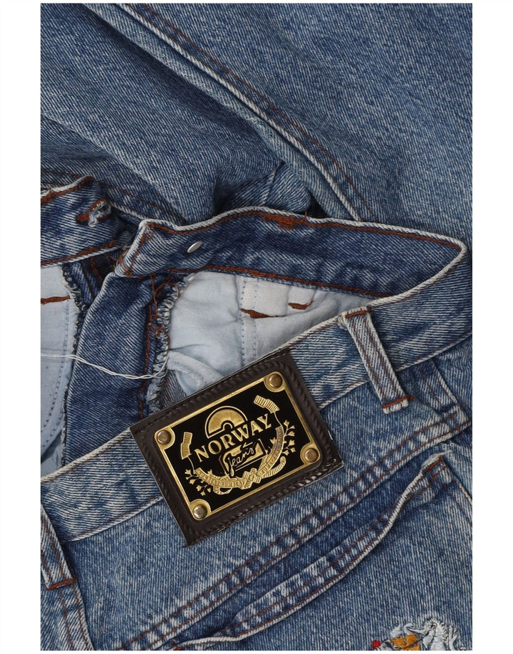 NORWAY Womens Tapered Jeans W30 L31 Blue