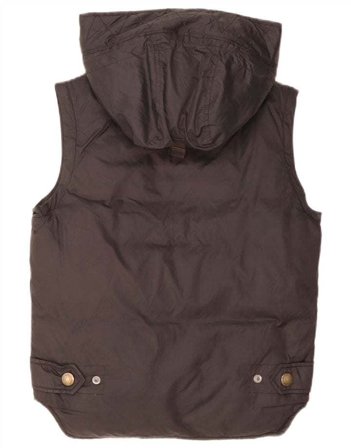 Calvin Klein Herren-Weste mit Kapuze, gepolstert, UK 38, mittelschwarz