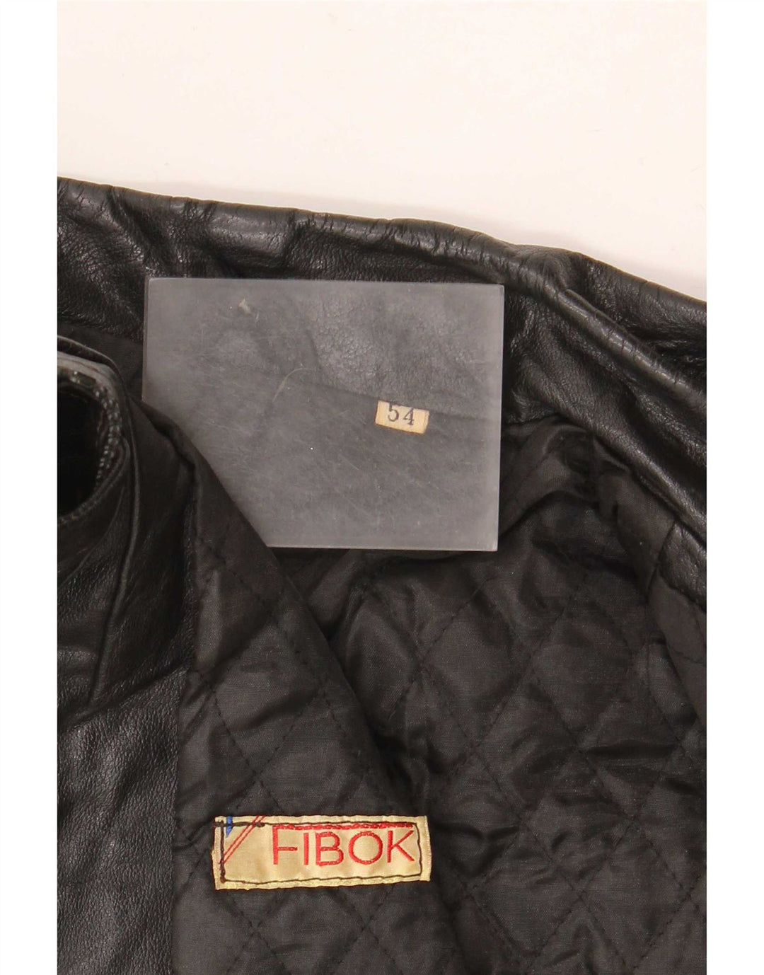 Fibok Herren Lederjacke IT 54 2XL Schwarz