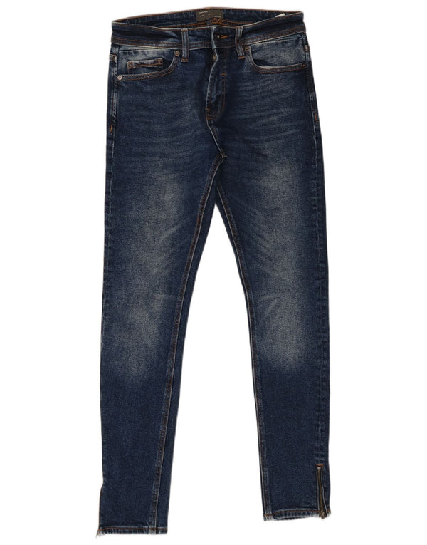 Zara Herren Skinny Jeans EU 38 Small W30 L29 Blaue Baumwolle