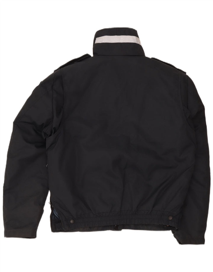 Blauer Herren-Militär-Utility-Jacke UK 42 XL, schwarzes Nylon