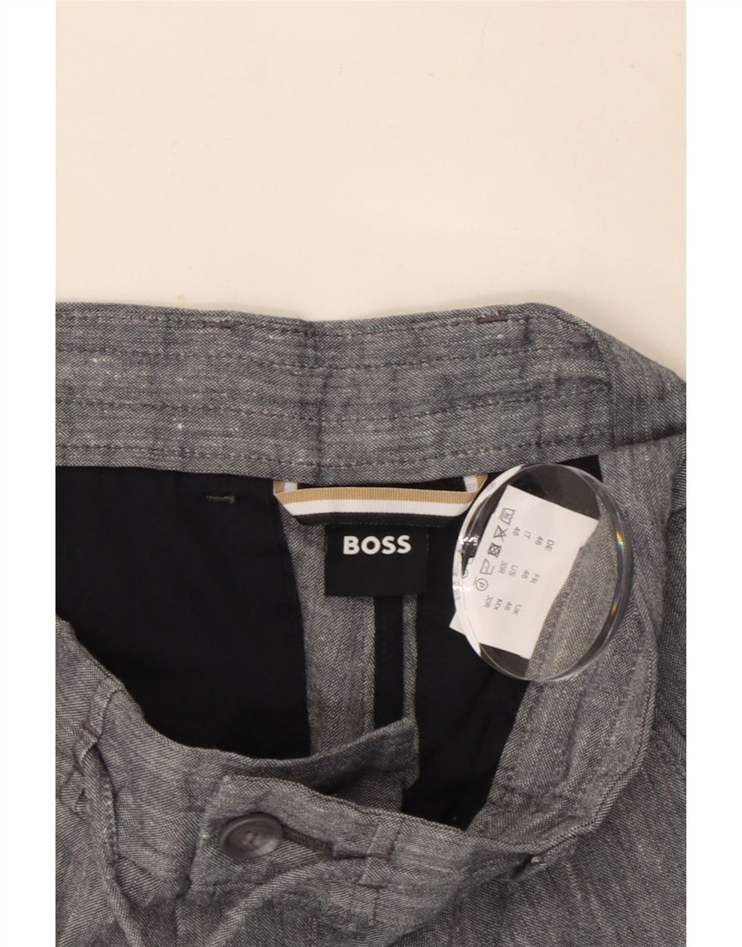 Hugo Boss Herren Chinoshorts EU 46 Small W30 Grau