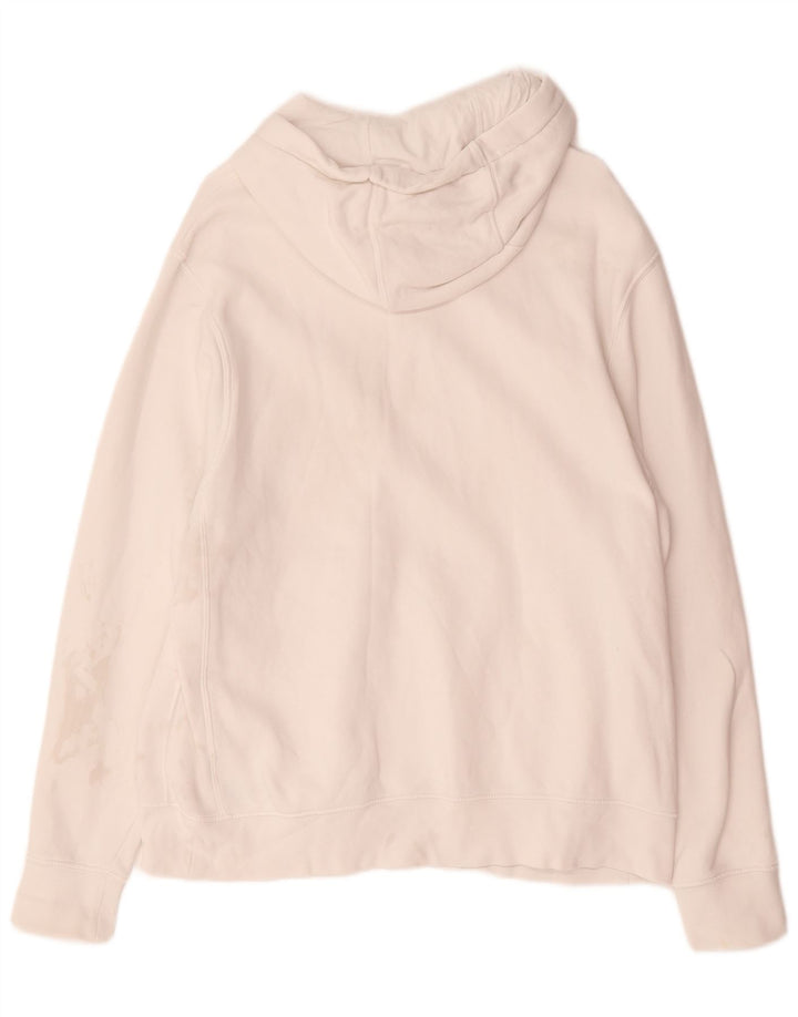 Nike Herren-Kapuzenpullover mit Grafik, groß, aus weißer Baumwolle