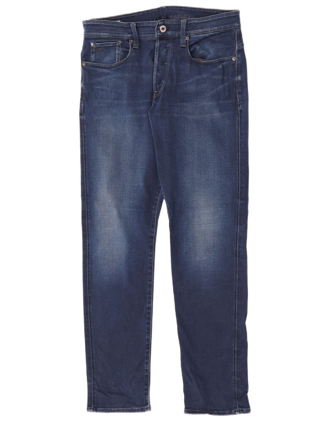 G-Star Herren 3301 Slim Jeans W31 L32 Blaue Baumwolle