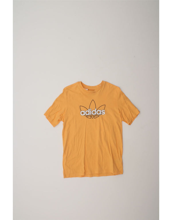 Adidas Jungen Grafik T-Shirt Top 13-14 Jahre Orange Baumwolle